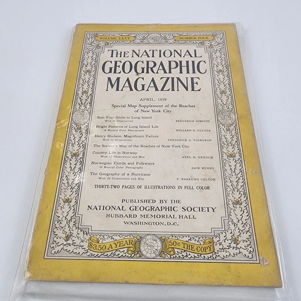 National Geographic Magazine April 1939 No Insert‎